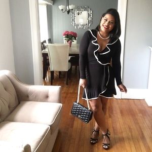 black cocktail dress